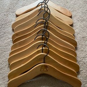 L.L. Bean Kids No-Slip Wooden Hangers (20)